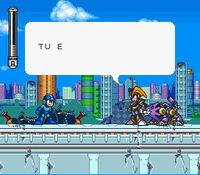 une photo d'Ã©cran de Mega Man 7 sur Nintendo Super Nes